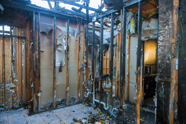 Professional Fire Damage Restoration technician working in Verona, KY